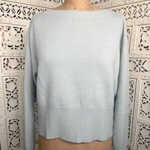 Light Green/Blue 100% Cashmere Sweater